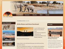 Tablet Screenshot of afrikaalacarte.de